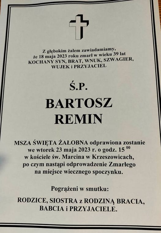 Pogrzeb Bartosza Remina