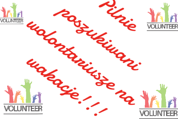 Pilnie poszukiwani wolontariusze na wakacje